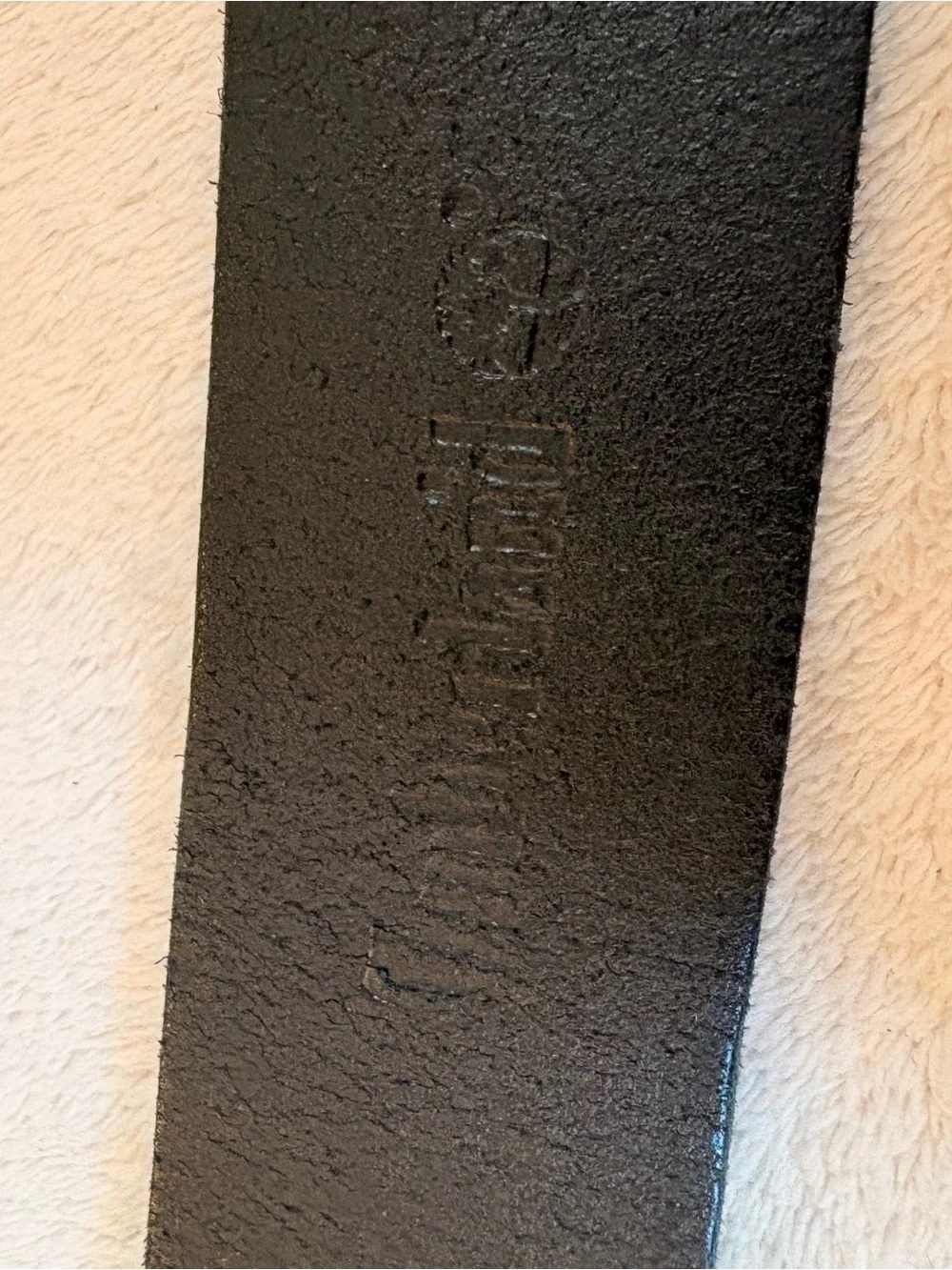 Timberland Black Leather Belt with Silver Roller Buckle Sz 36